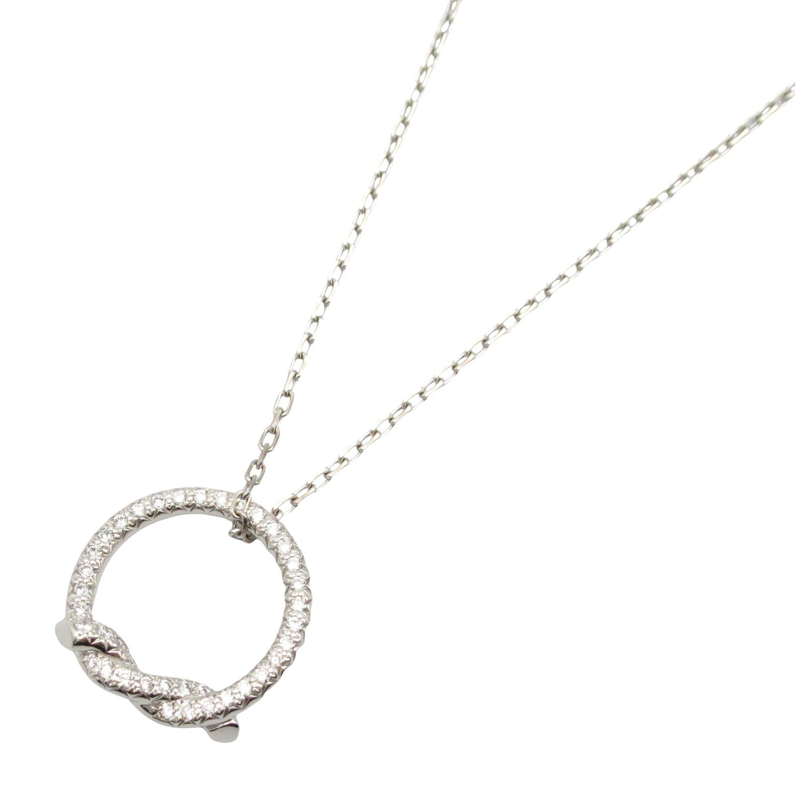 Cartier Cartier Entrelacés Diamond Necklace K18Wg (White Gold) Clear Size ONE SIZE - 1 Thumbnail