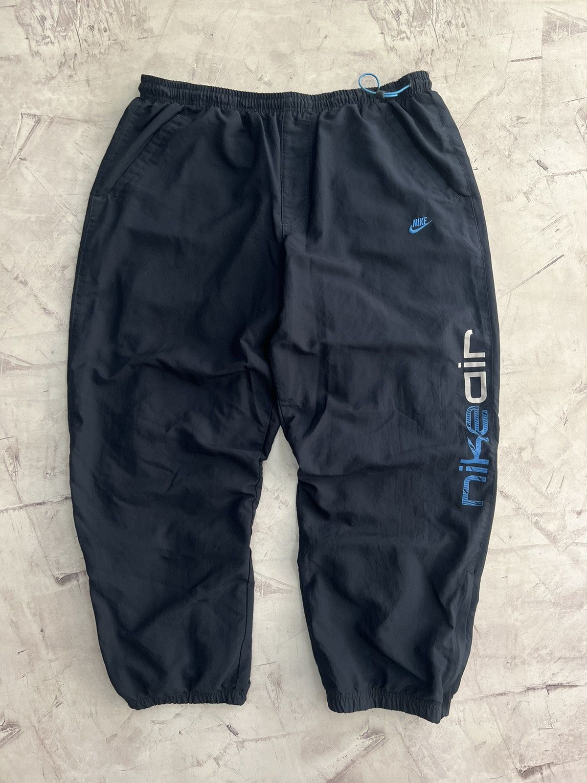 Nike × Vintage Vintage 00s Nike Air Nylon Baggy Track Pants Size US 38 / EU 54 - 1 Thumbnail