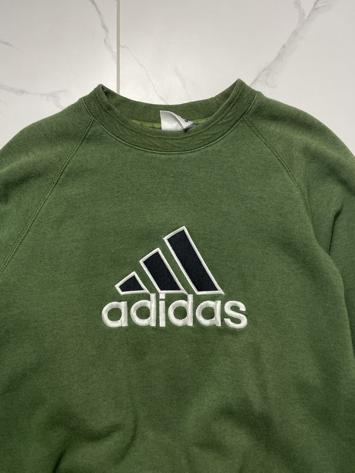 Adidas Vintage Adidas Cottone Track Suit Big Logo Sweatshirt Pants Size 40S - 4 Thumbnail