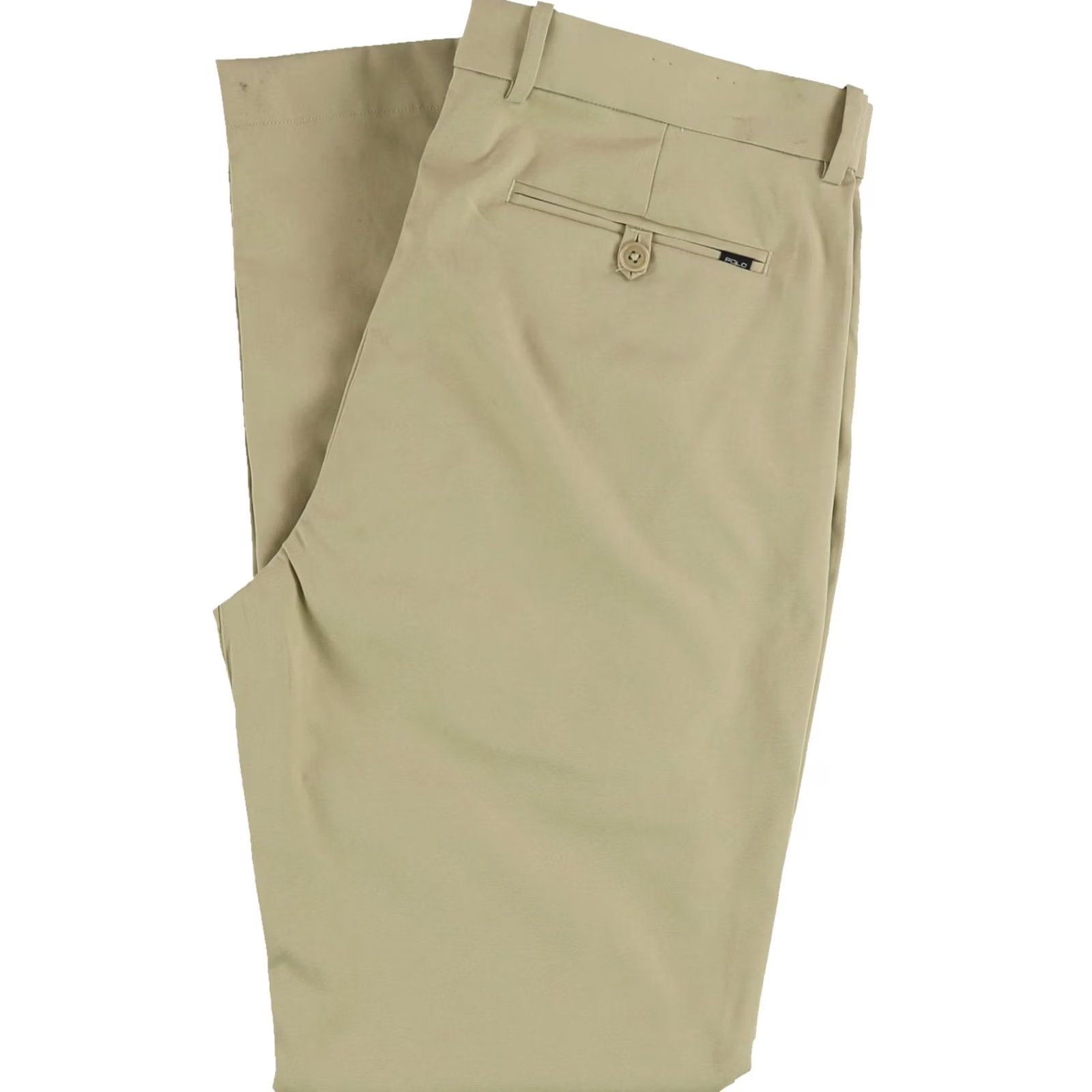 Ralph Lauren Ralph Lauren Mens Tailored Fit Straight Leg Casual Pants, beigekhaki, 36 Size US 36 / EU 52 - 3 Thumbnail