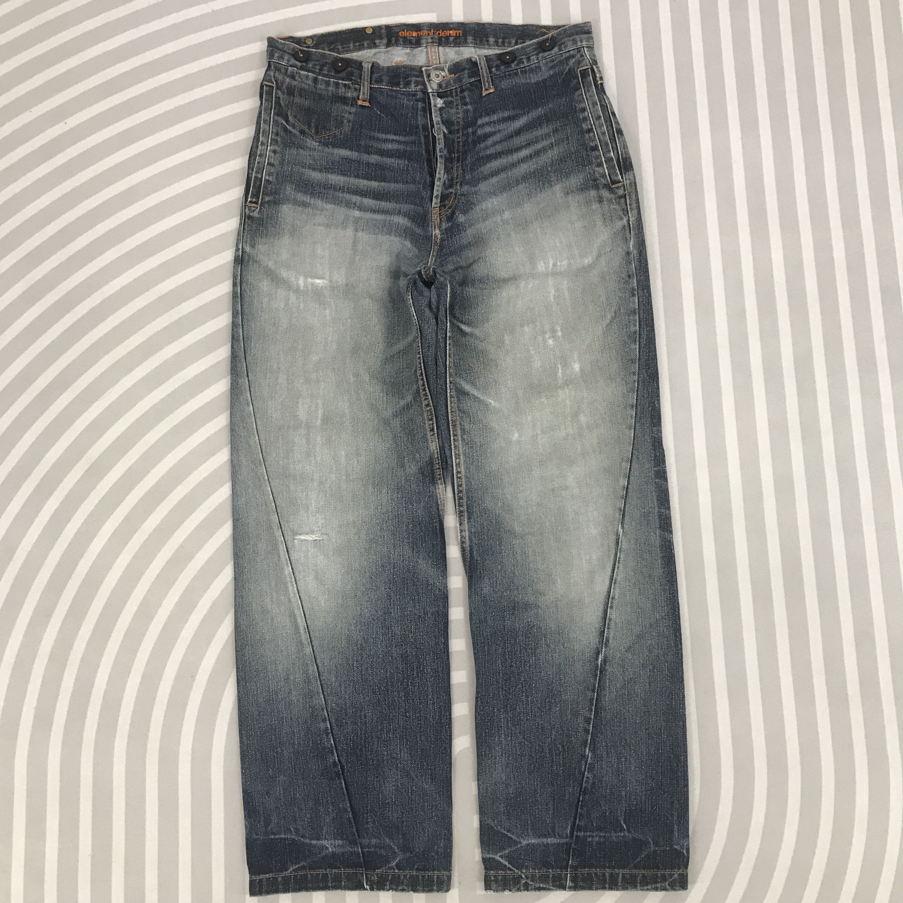 Element × Vintage Vintage Element Distressed Baggy Denim pants Size US 32 / EU 48 - 1 Thumbnail