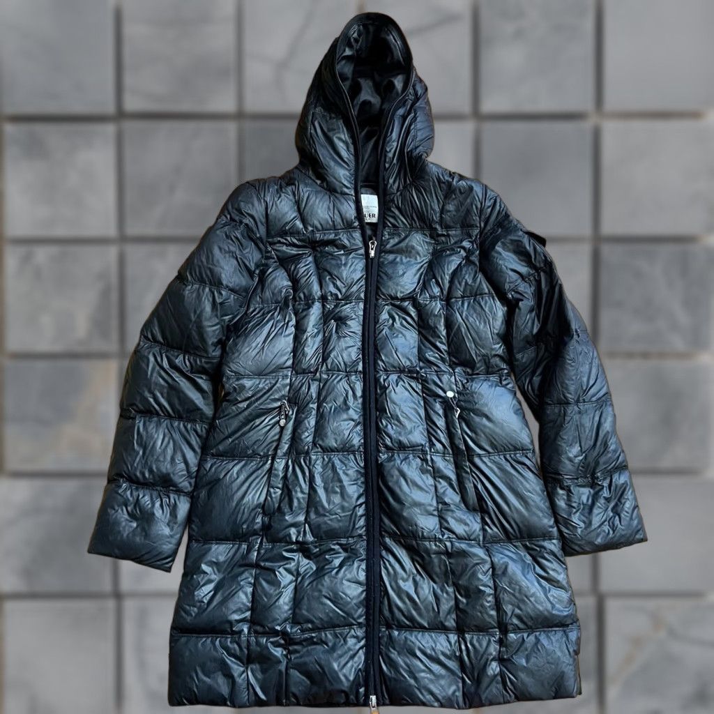 Eddie Bauer VINTAGE Eddie Bauer Down Coat Womens Medium 650 Down Black Hooded Puffer Jacket Long Size M / US 6-8 / IT 42-44 - 1 Thumbnail