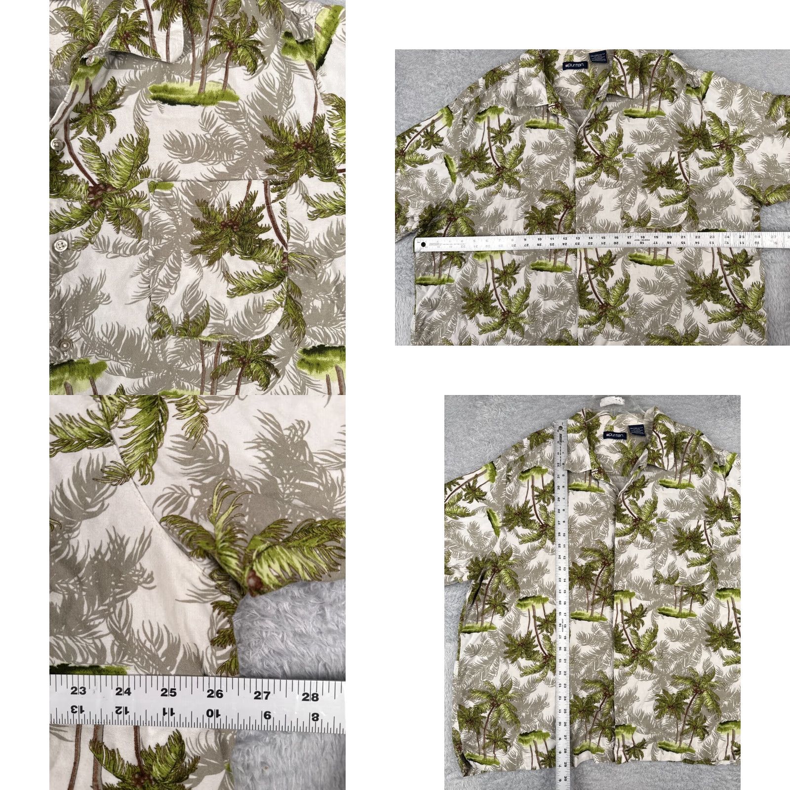 Vintage VINTAGE Puritan Shirt Mens 2XL Green Hawaiian Floral Button Up Short Sleeve Casual Shirt Mens 2XL Green Hawaiian Floral Button-Up Tee? Size US XXL / EU 58 / 5 - 8 Thumbnail
