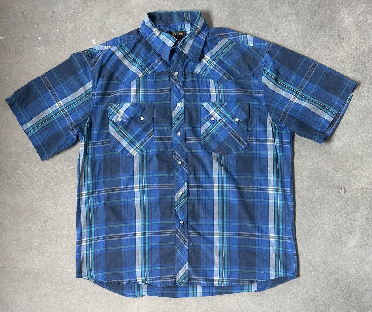 Rustler VINTAGS RUSTLER BY WRAGLER PEARL SNAP WESTERN SHIRT Size US XL / EU 56 / 4 - 1 Thumbnail