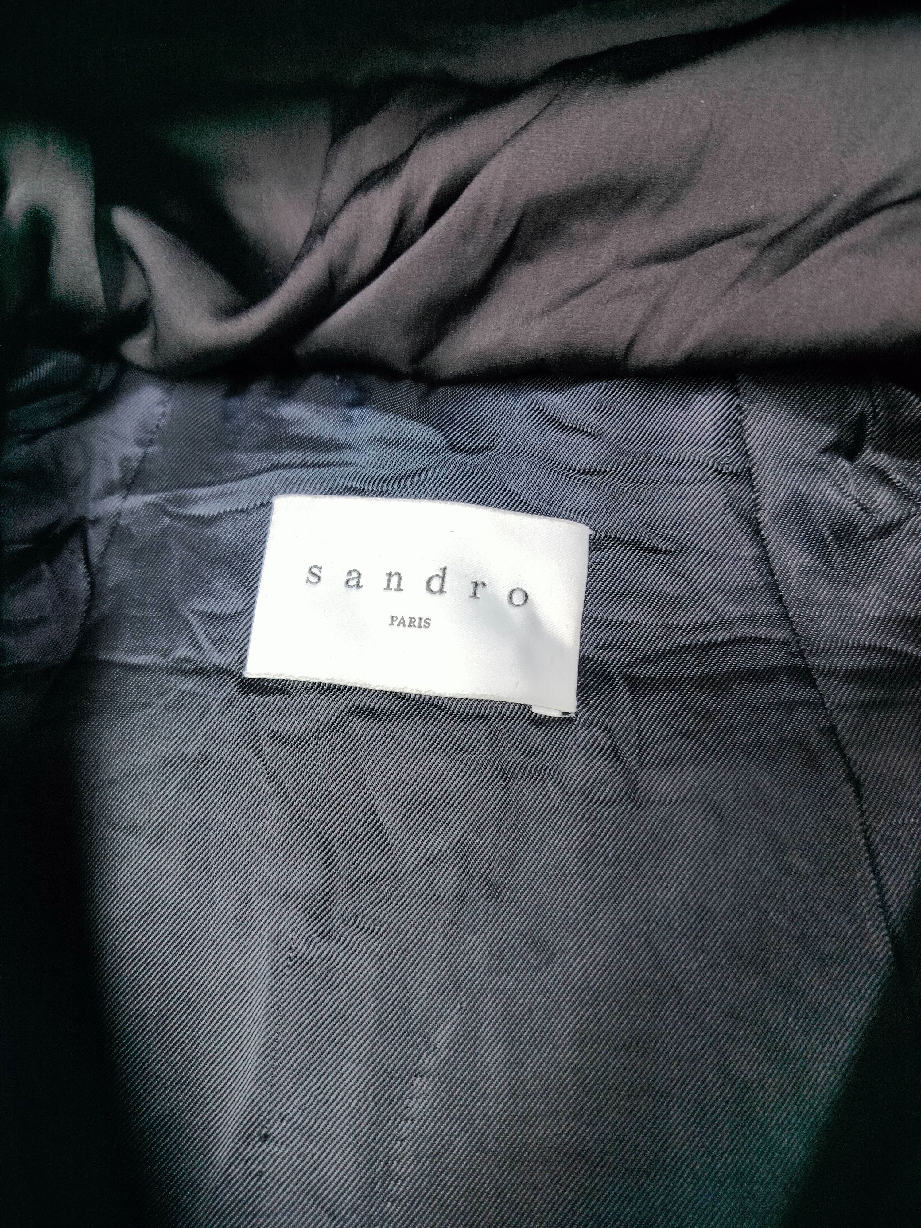 Sandro Sandro Quilted Jacket Wool Sleeves Size US M / EU 48-50 / 2 - 3 Thumbnail