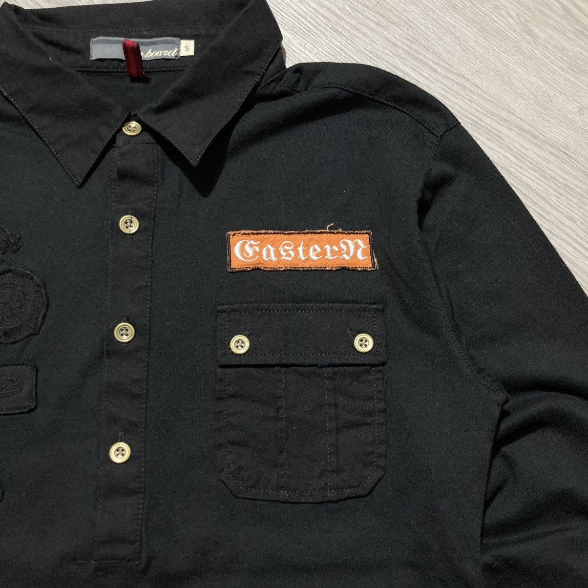 14th Addiction 2000s On Board Patch Logo Halfbutton Shirt Gothic Punk Style Size US S / EU 44-46 / 1 - 4 Thumbnail