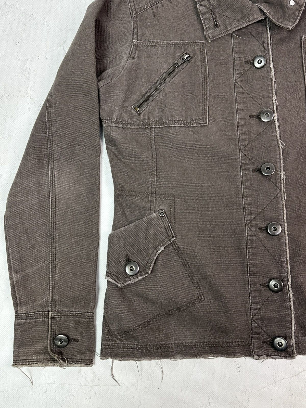 Vintage Vintage Washed Brown Multi pocket Jacket Size XL / US 12-14 / IT 48-50 - 4 Thumbnail