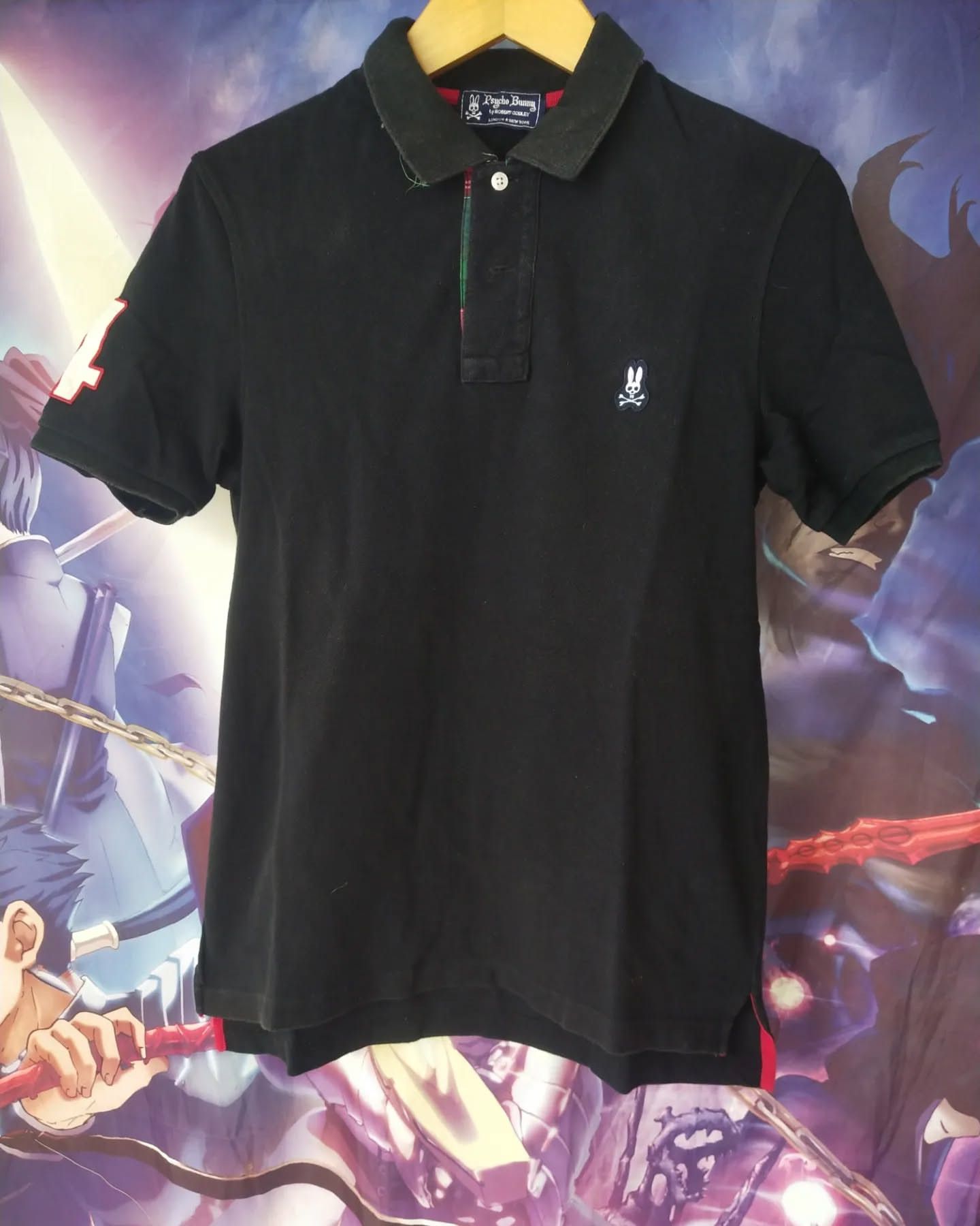 Psycho Bunny Psycho Bunny Black Polo Shirt Skull Logo Size M / US 6-8 / IT 42-44 - 1 Thumbnail