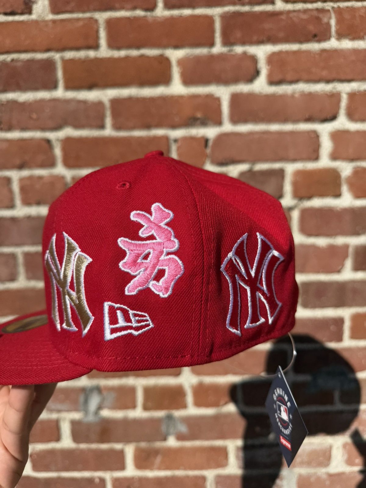 New Era × New York Yankees × Supreme Supreme Yankee Kanji New Era Fitted Hat Size ONE SIZE - 4 Thumbnail