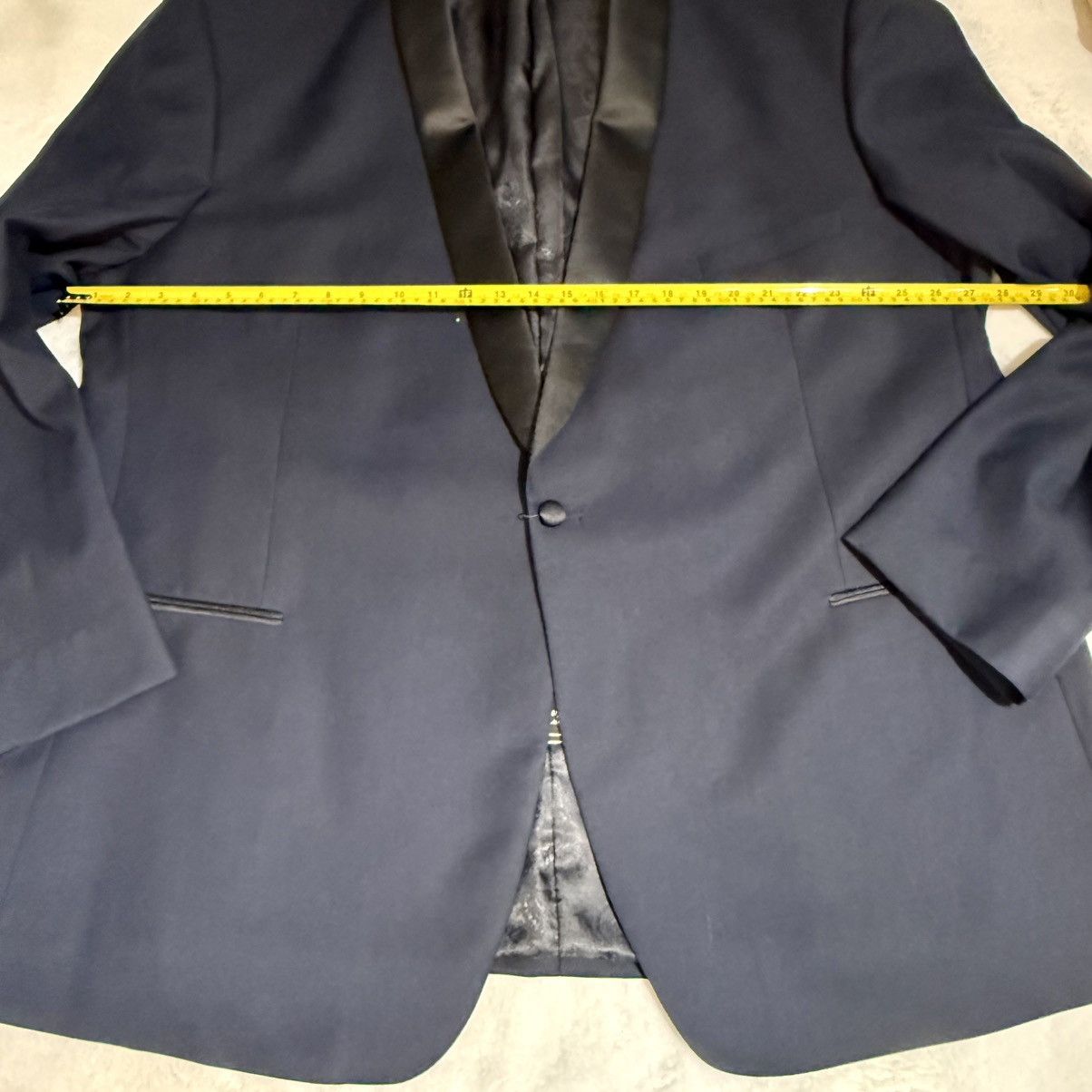 Other Cardi Super 150’s Navy Dinner Jacket Shawl Lapel | 54L | NWT Size 54L - 9 Thumbnail