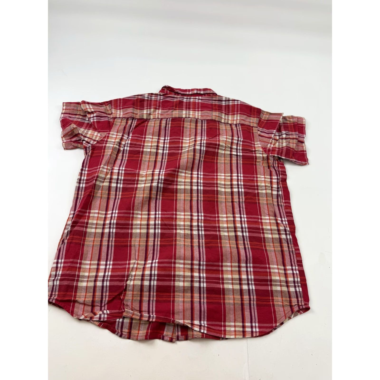 Vintage Columbia Shirt Mens XL Red Plaid Short Sleeve Button Front Regular Fit Casual Size US XL / EU 56 / 4 - 5 Thumbnail