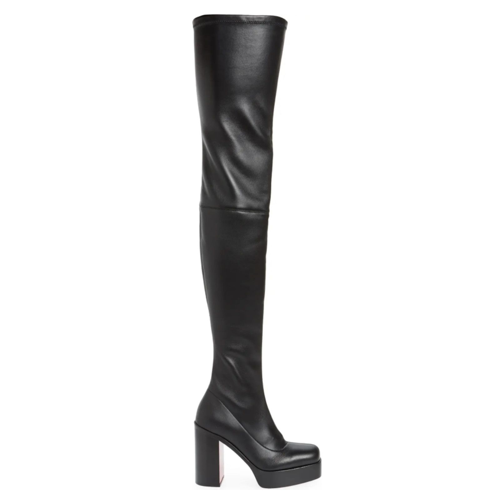 Christian Louboutin Christian Louboutin Stage Boot Alta 110 Black Leather Thigh Size US 6 / IT 36 - 2 Thumbnail