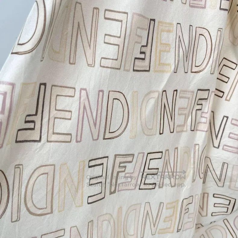 Fendi Fendi Asymmetrical Long Skirt with Letter Print Size 24" / US 00 / IT 34 - 6 Thumbnail