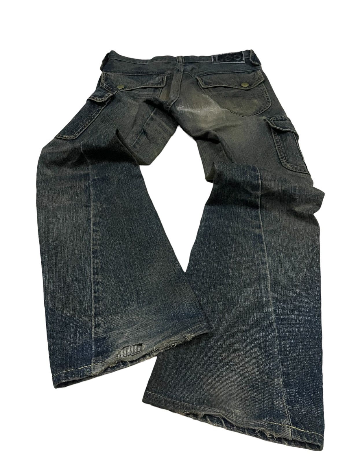 Lee × Vivienne Westwood Vintage Lee Rider Mid Rise Mud Wash Cargo Flare Punk Jeans Size US 30 / EU 46 - 14 Thumbnail