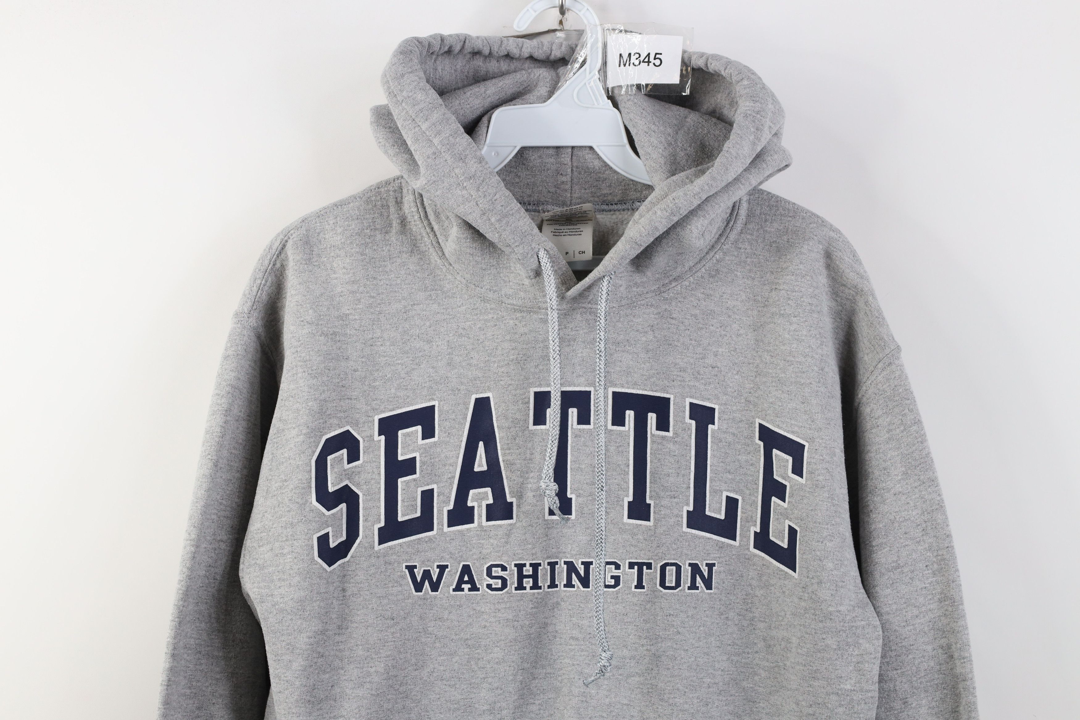 Vintage Vintage 90s Y2K Streetwear Seattle Washington Hoodie Gray Size S / US 4 / IT 40 - 2 Thumbnail