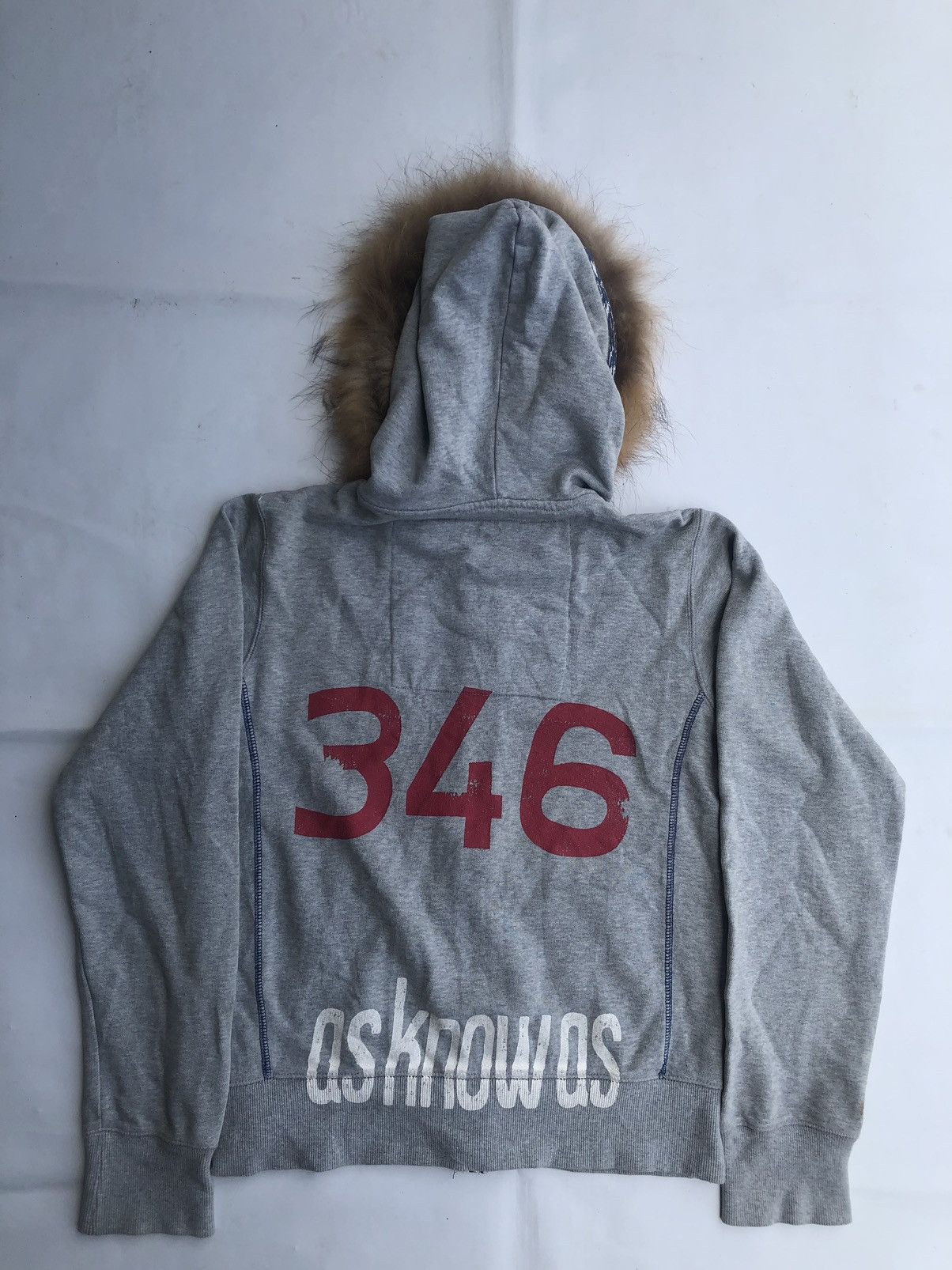 If Six Was Nine Zipp Fur Hoodie Poem Patchwork Rock Punk Style Size US M / EU 48-50 / 2 - 2 Thumbnail