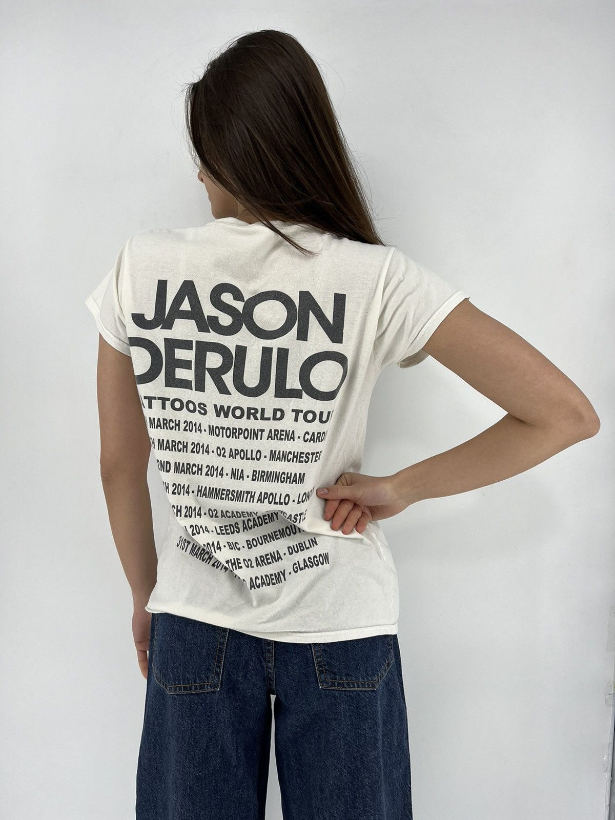 Band Tees Vintage Womens Jason Derulo T-shirt Tattoo World Tour Size Size L / US 10 / IT 46 - 6 Thumbnail