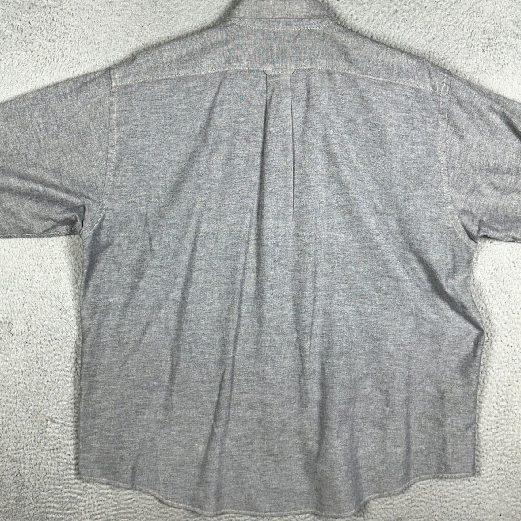 Harley Davidson Harley-Davidson Shirt Mens XL Gray Oxford Button-Down Long Sleeve Pocket Logo Size US XL / EU 56 / 4 - 3 Thumbnail