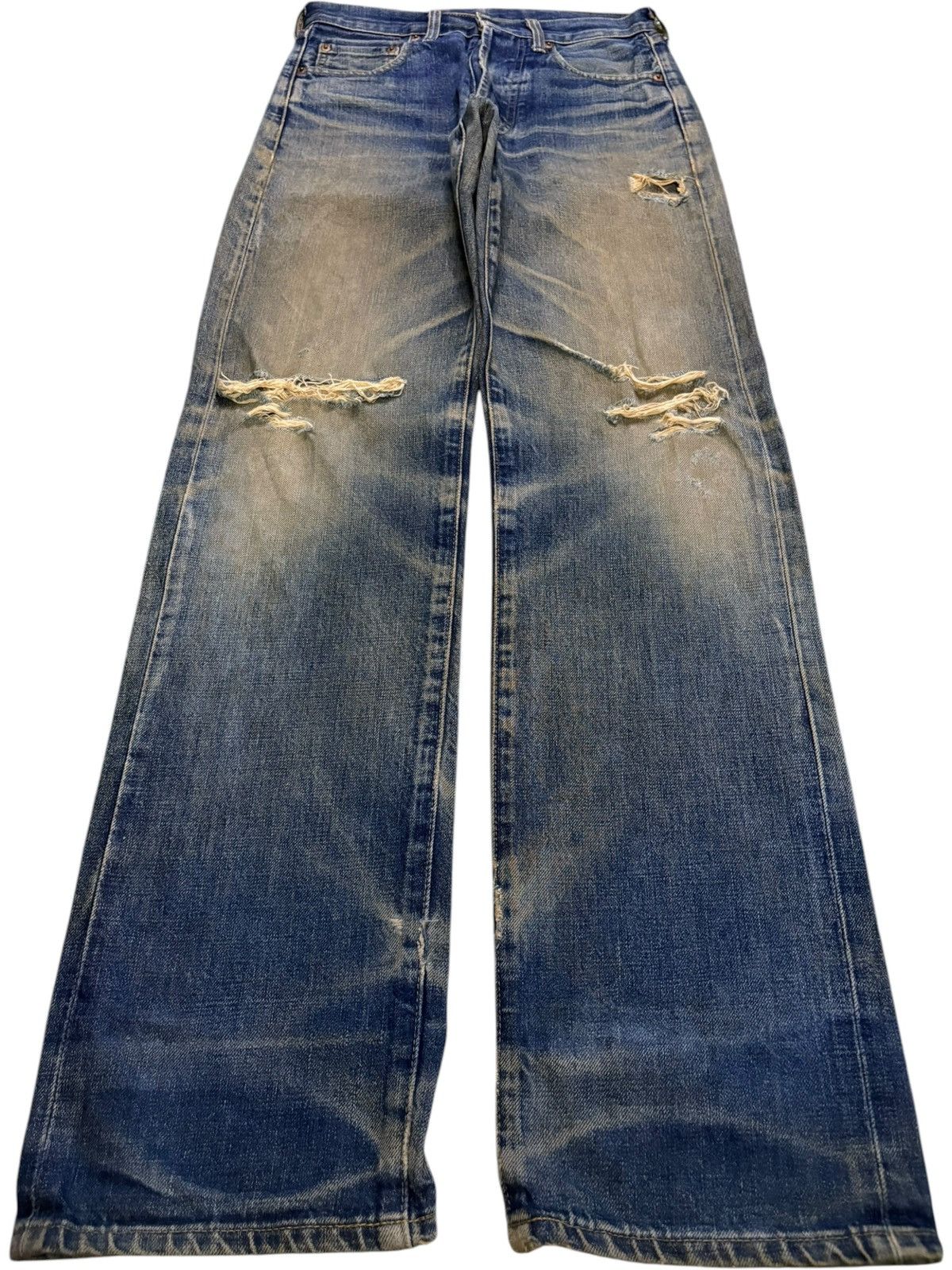 Levi's Vintage 80s Levis 503BXX Big E Selvedge Mud Wash Baggy Jeans Size US 29 - 2 Thumbnail