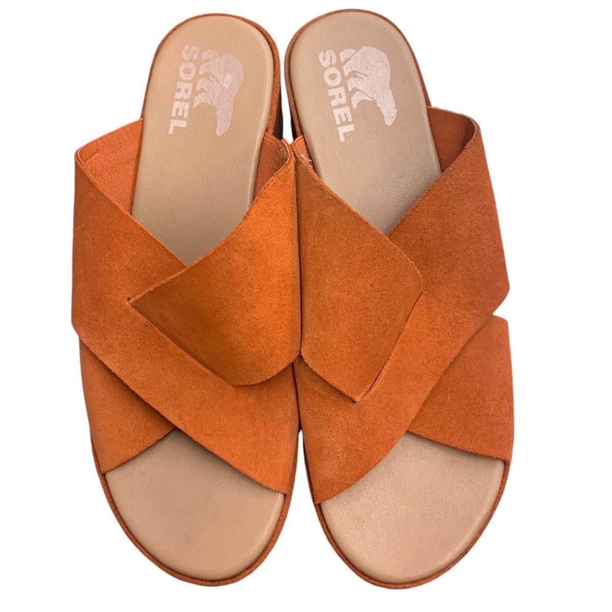 SOREL SOREL Sandal Cameron Flatform Mule Suede Orange SZ 7.5 Size US 7.5 / IT 37.5 - 3 Thumbnail