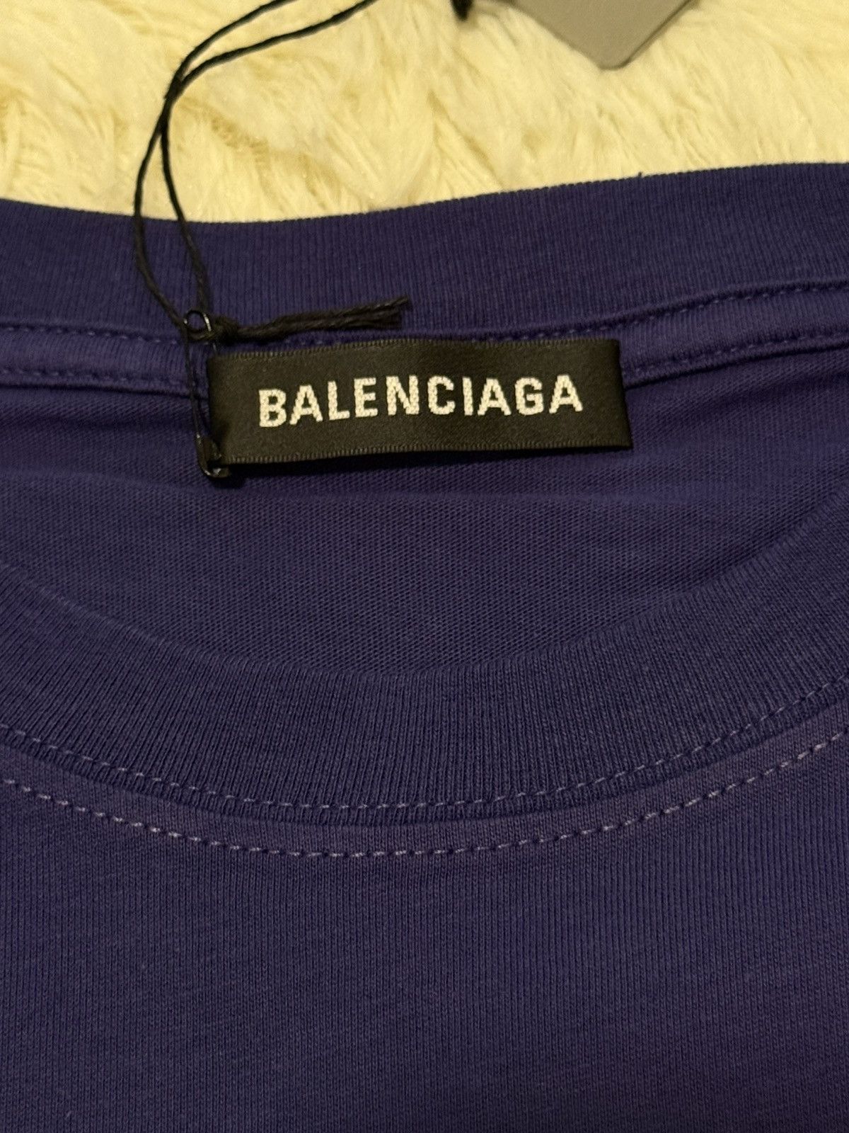 Balenciaga Balenciaga deep blue t shirt Size US S / EU 44-46 / 1 - 4 Thumbnail