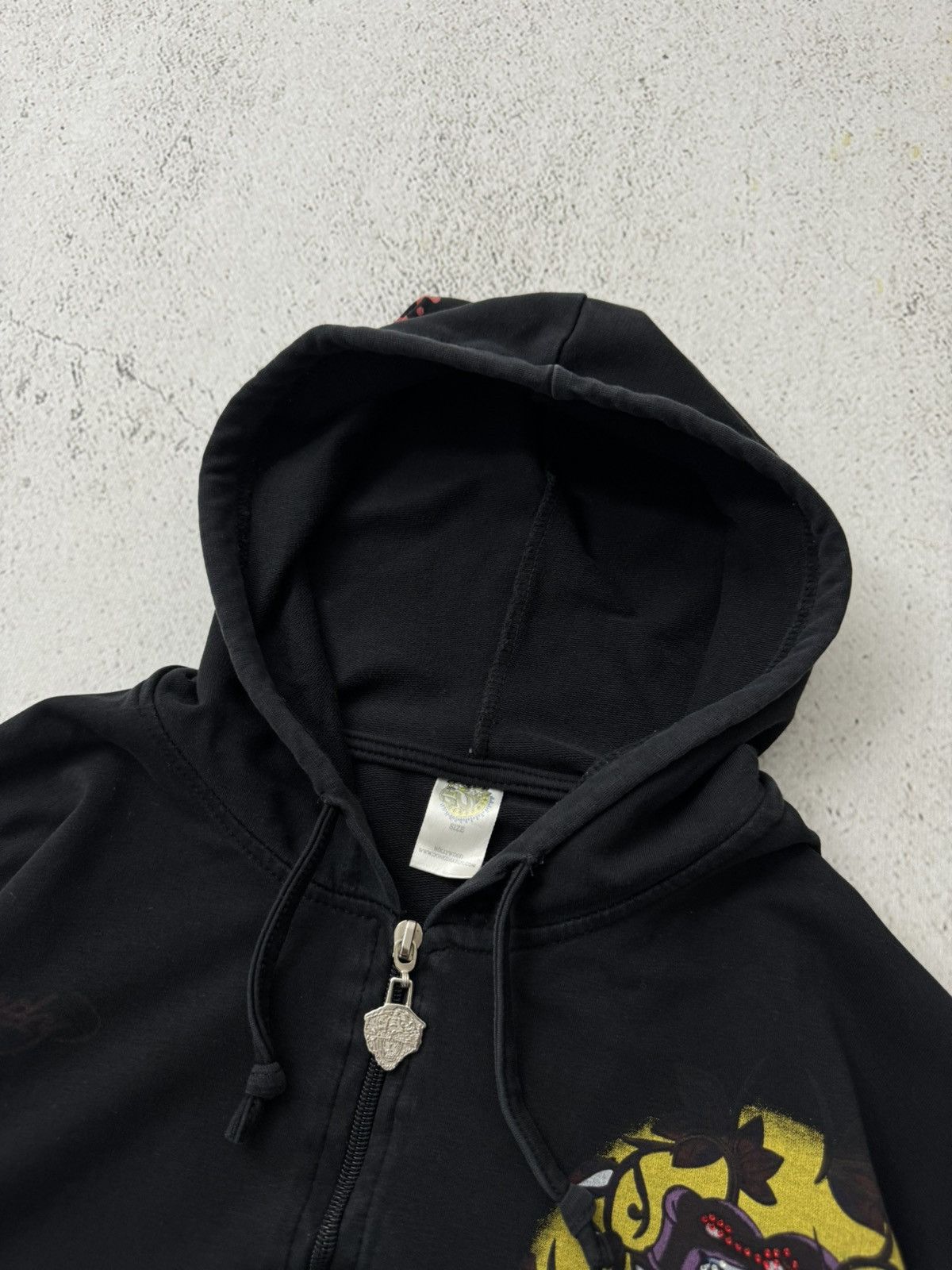 Christian Audigier × Ed Hardy × Vintage Ed Hardy Christian Audigier Y2K Vintage Zip Hoodie Size US S / EU 44-46 / 1 - 10 Thumbnail