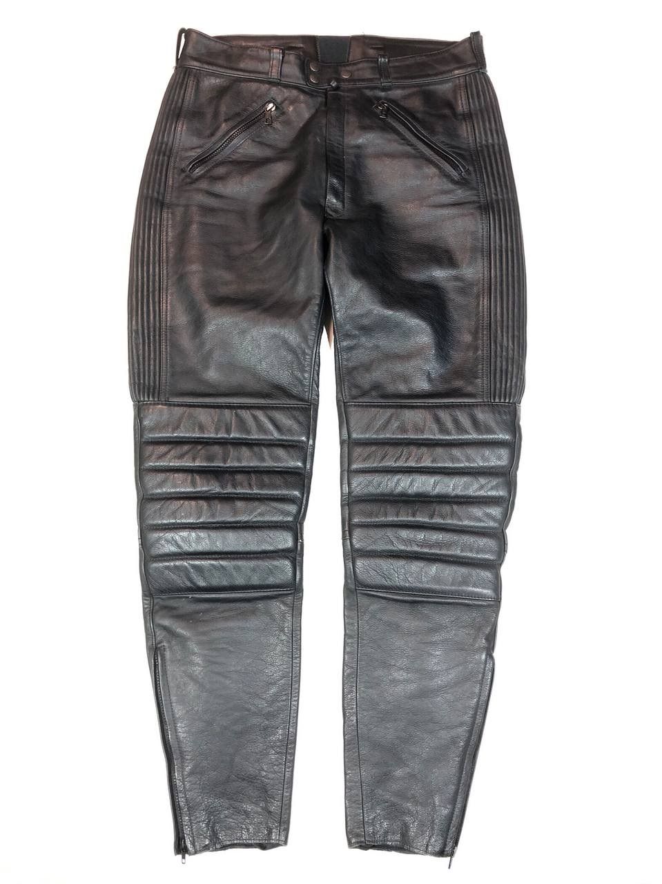 Pre-owned Leather X Moto Leather Pants Racing In Black