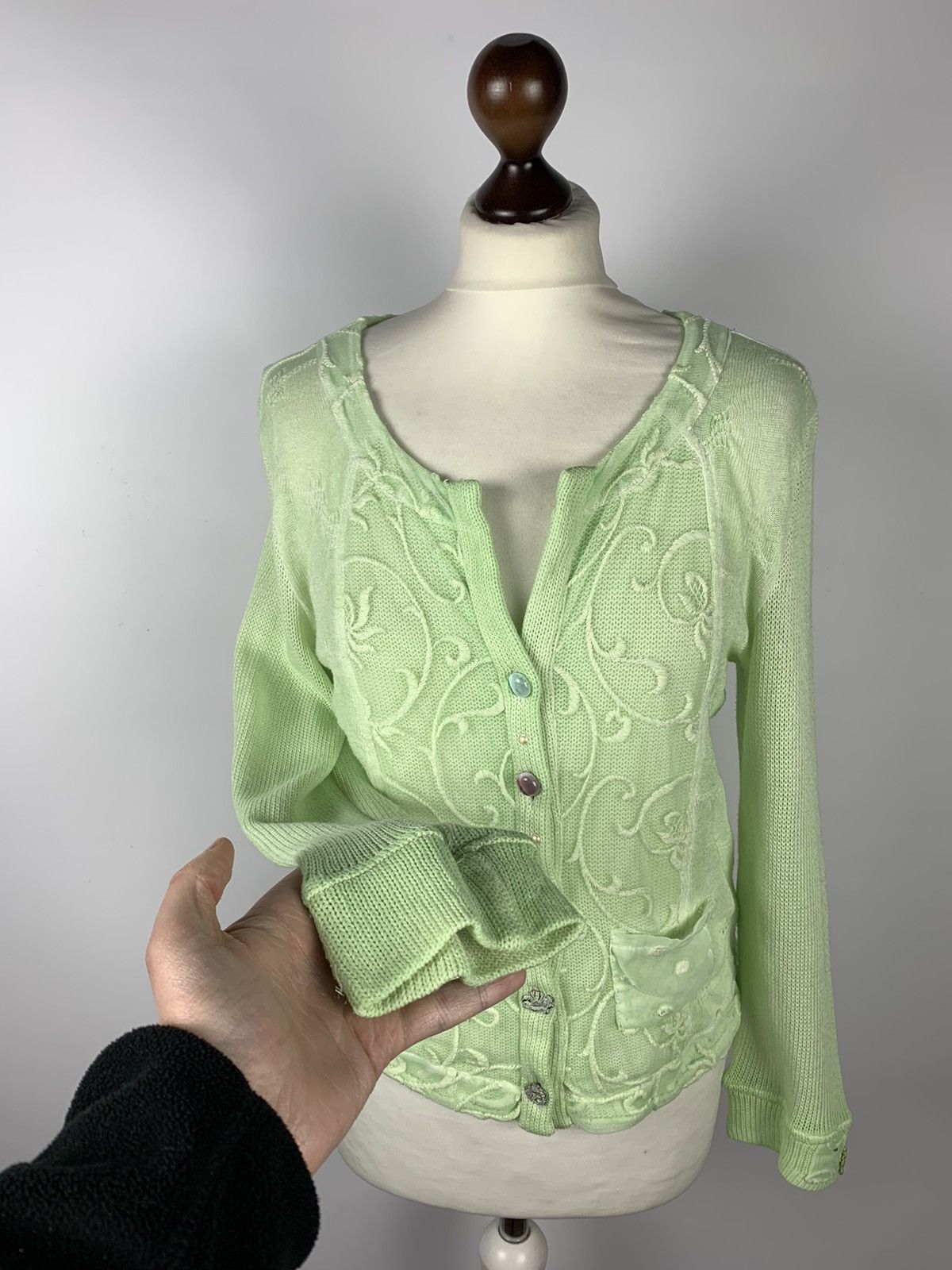 Elisa Cavaletti Elisa Cavaletti Club Ladies Cardigan Blouse Size Top Buttons Size M / US 6-8 / IT 42-44 - 4 Thumbnail