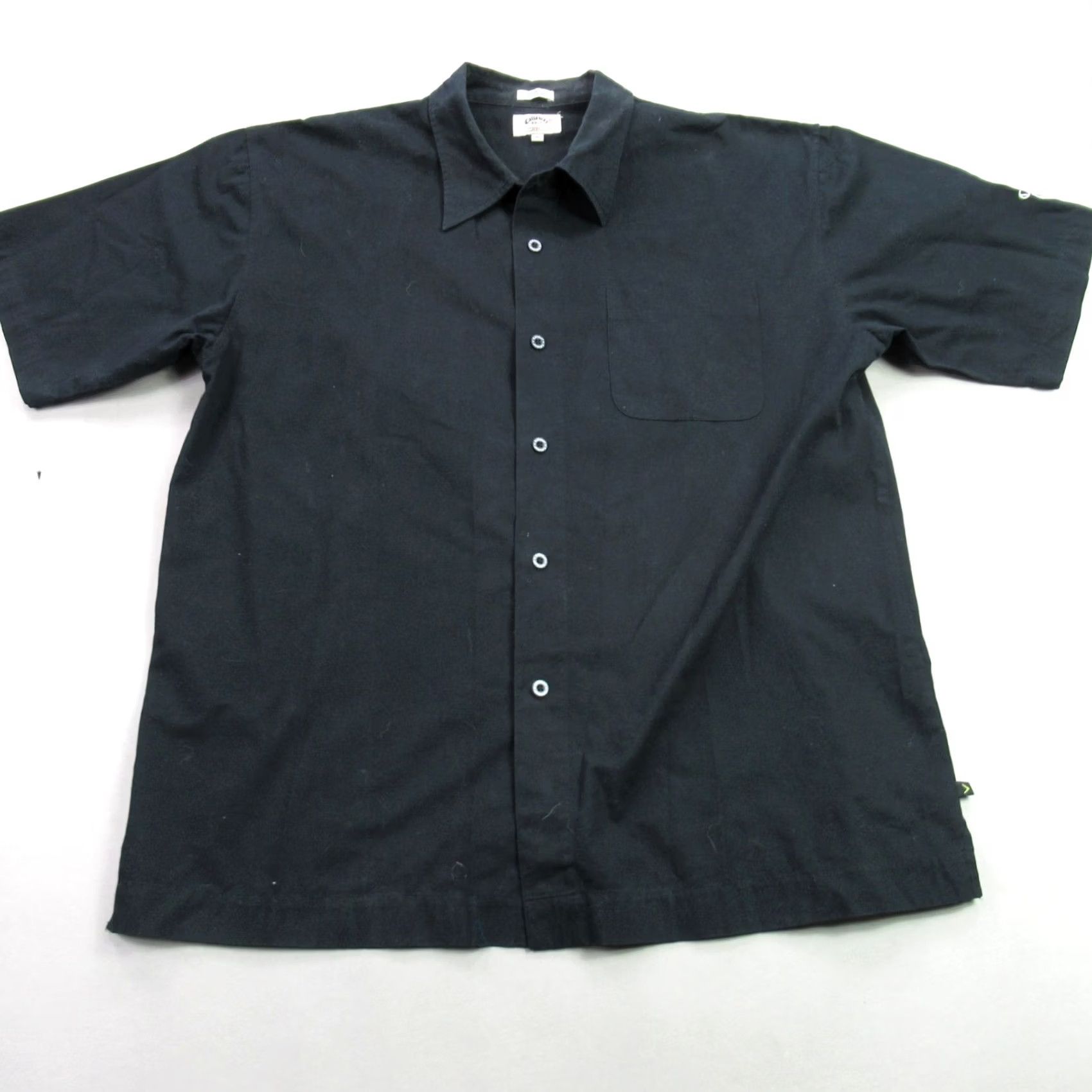 Callaway Callaway Shirt XL Black Casual Lightweight Short Sleeve Button Front Mens Size US XL / EU 56 / 4 - 2 Thumbnail