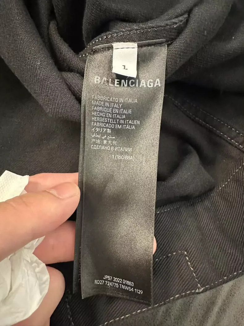 Balenciaga Balenciaga x Adidas Denim Jacket in Black-2505 Size US M / EU 48-50 / 2 - 4 Thumbnail