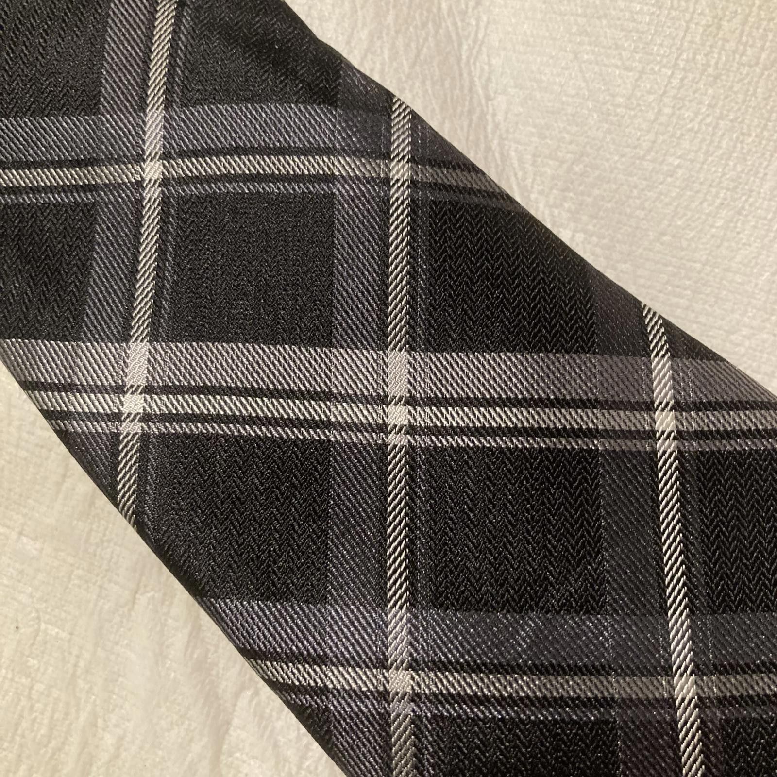 Chaps NWOT Chaps Black/Gray Plaid Tie 57/3 Size ONE SIZE - 2 Thumbnail