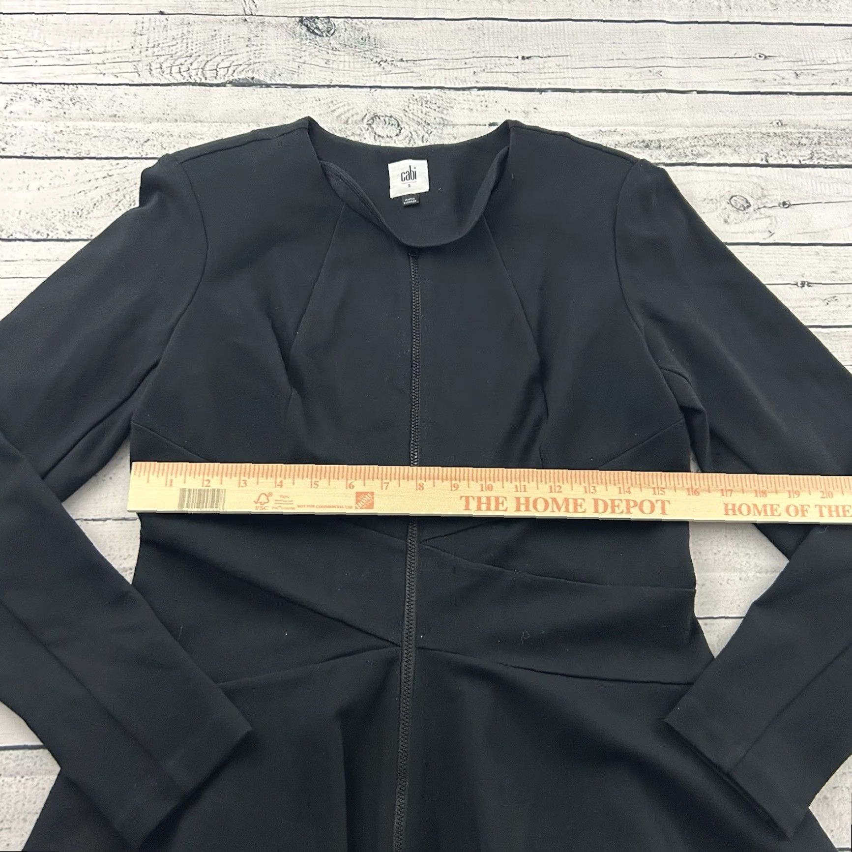 Vintage Cabi Blazer Jacket Women's Small Black Zup Full Jacket Blazer S Black Womens Size S / US 4 / IT 40 - 4 Thumbnail