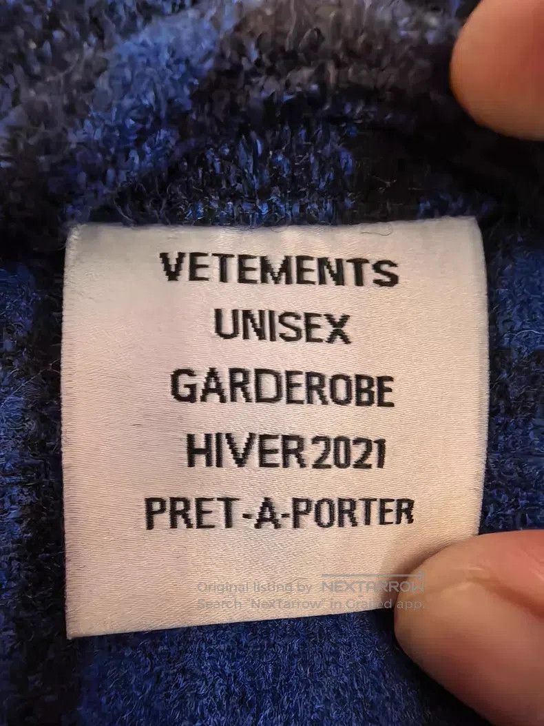 Vetements VETEMENTS Blue Multi-Pocket Buoy Cotton Jacket Size US XS / EU 42 / 0 - 4 Thumbnail