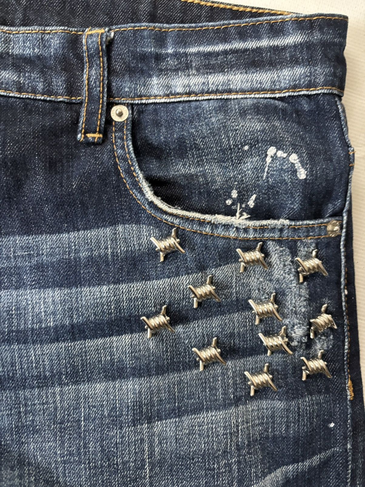 Dsquared2 Dsquared2 Barbed Wire Studs Jeans Size US 38 / EU 54 - 6 Thumbnail