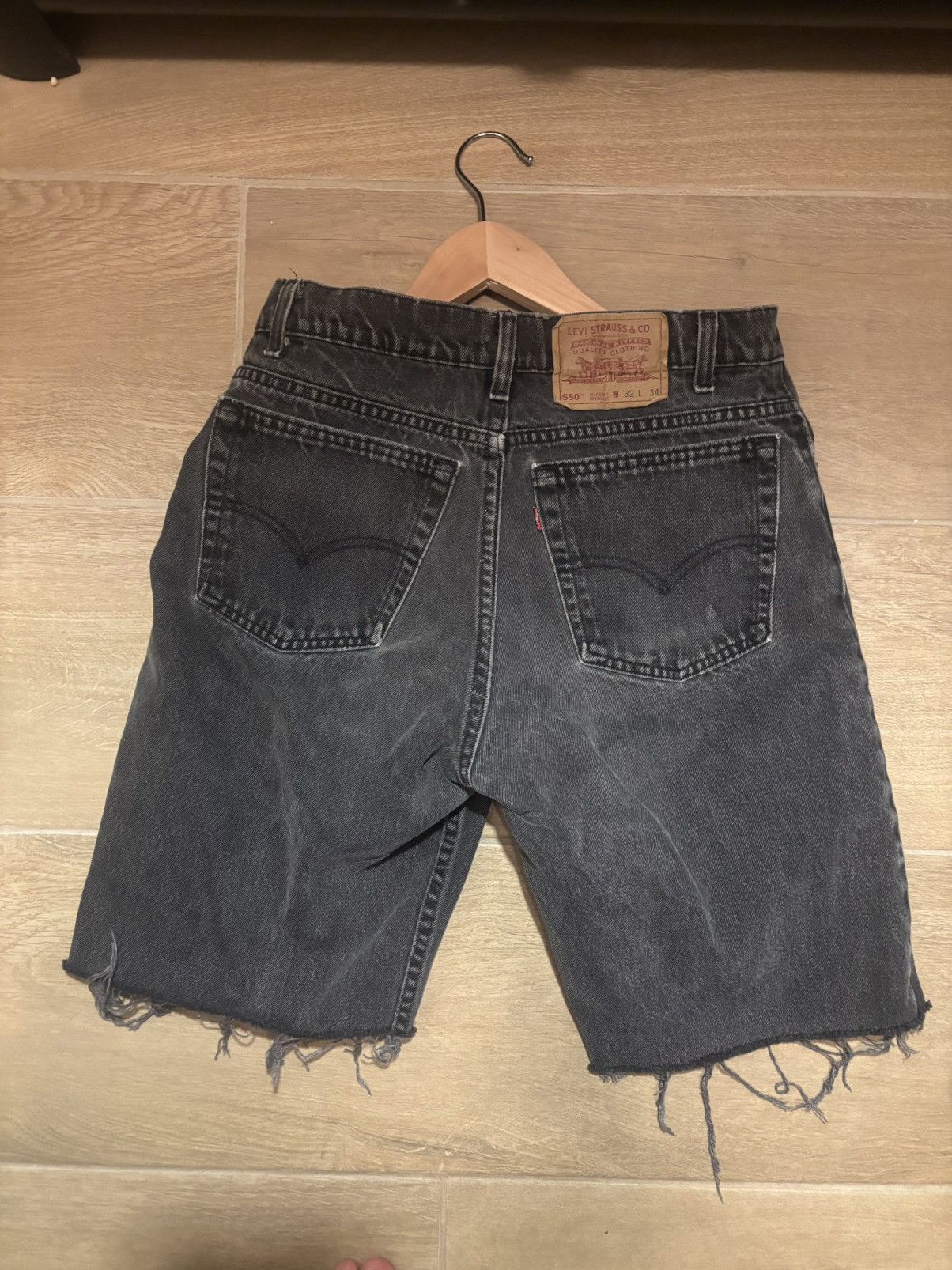 Levi's Black Denim Levi Jorts Size US 32 / EU 48 - 2 Thumbnail