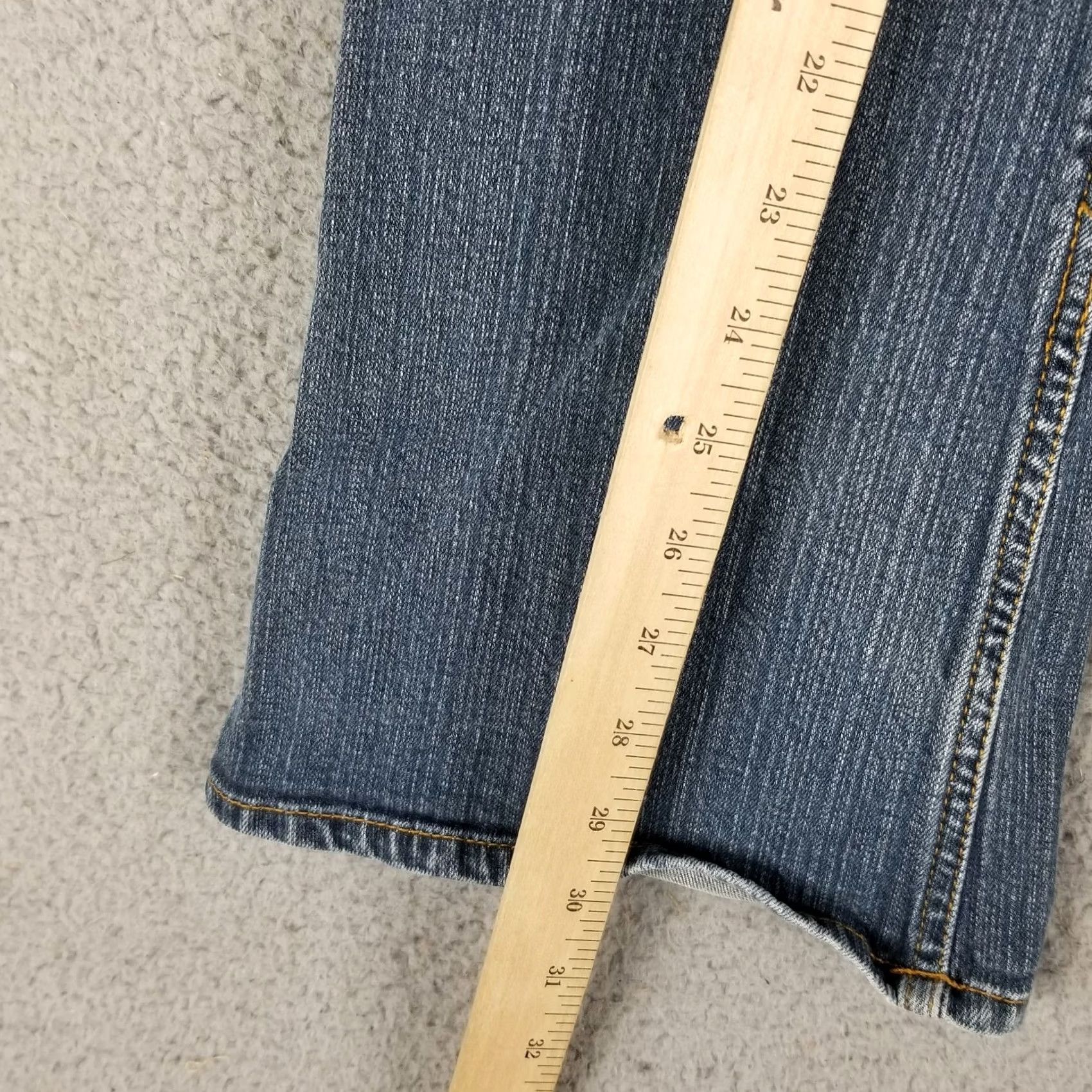 Vintage Paris Blues Jeans Womens 7 Bootcut Jeans Blue Cotton Blend Spandex Denim Flare Low Rise 7 Soulmate Size 28" / US 6 / IT 42 - 5 Thumbnail