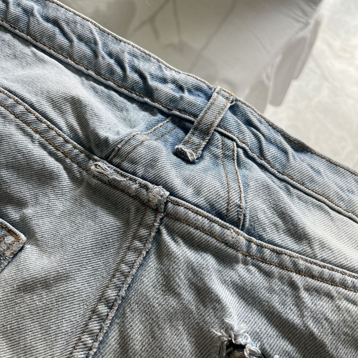 Rhude Rhude Bleach Washed Denim Jeans Size US 34 / EU 50 - 10 Thumbnail