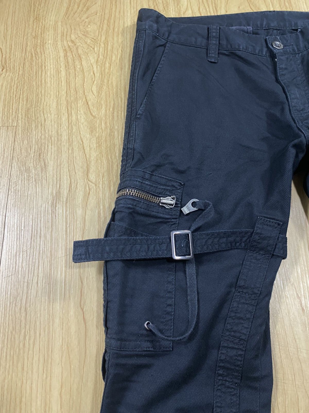 Issey Miyake Crazy Double Edge Bondage Flared Jeans Size US 32 / EU 48 - 4 Thumbnail