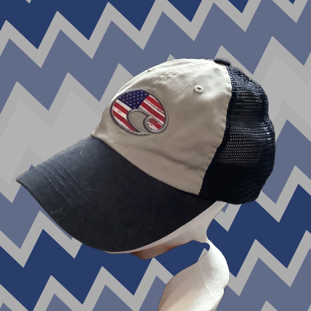 Costa Del Mar Costa Del Mar Ball Cap Hat Adjustable Unisex Adults One Size Multicolor Fish Baseball Cap Size ONE SIZE - 1 Thumbnail