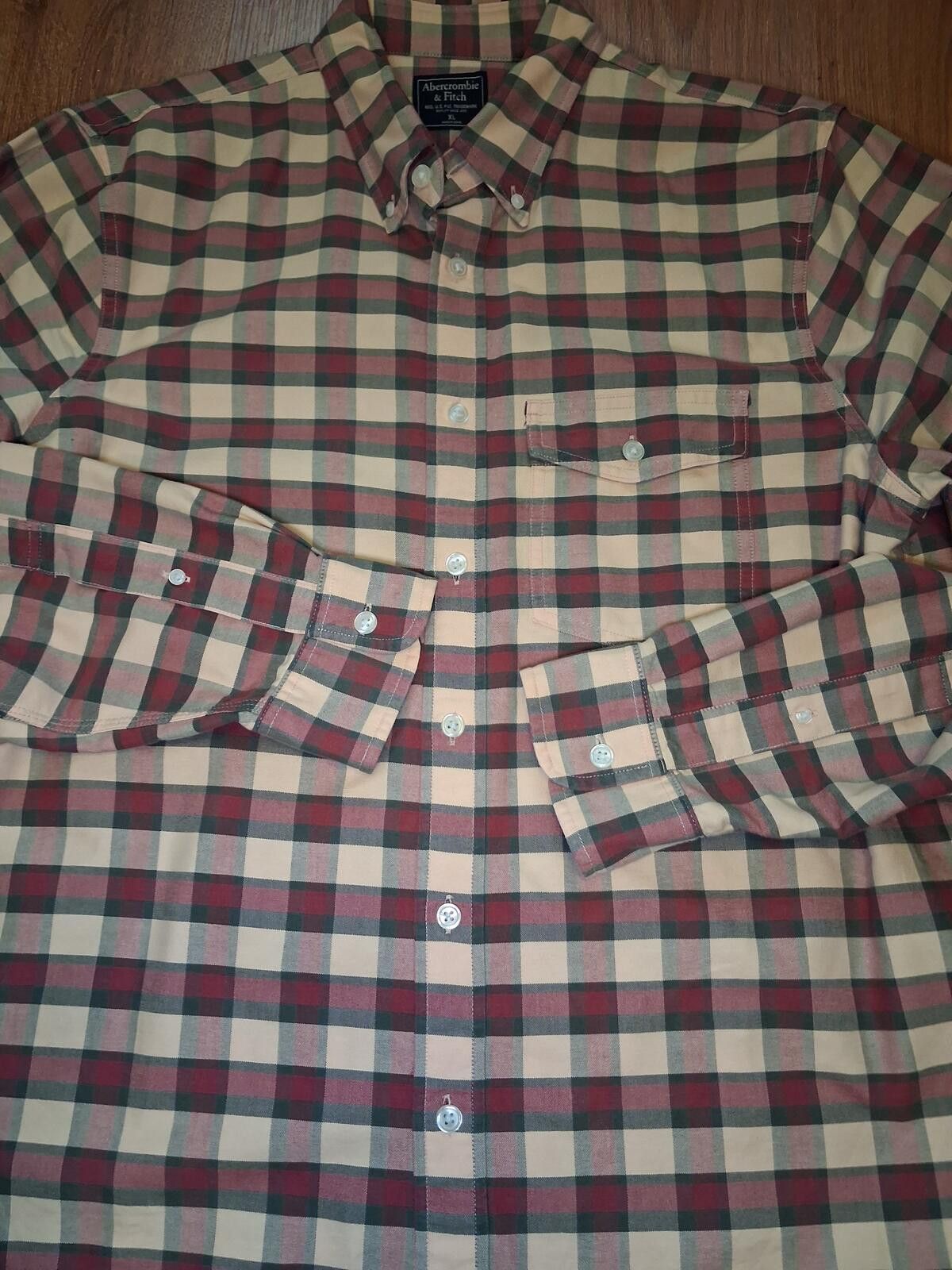 Abercrombie & Fitch Abercrombie & Fitch Button Up Shirt Mens XL Multicolor Check Size US XL / EU 56 / 4 - 6 Thumbnail