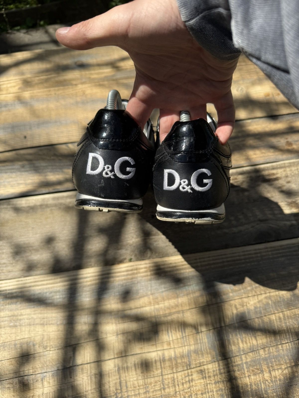 Dolce & Gabbana Vintage Dolce Gabbana Leather Y2k Sneakers Size US 7 / EU 40 - 5 Thumbnail