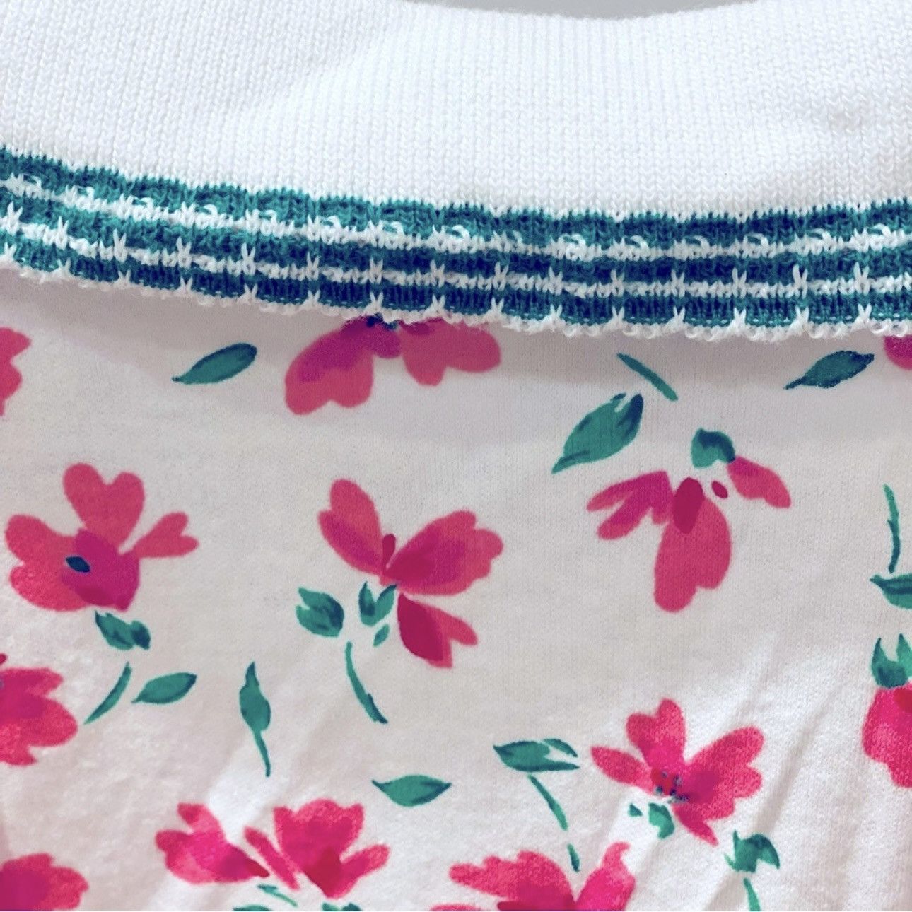 Vintage NWT Vintage 80s Floral Polo Oversized Shirt XL Petite Size XL / US 12-14 / IT 48-50 - 5 Thumbnail