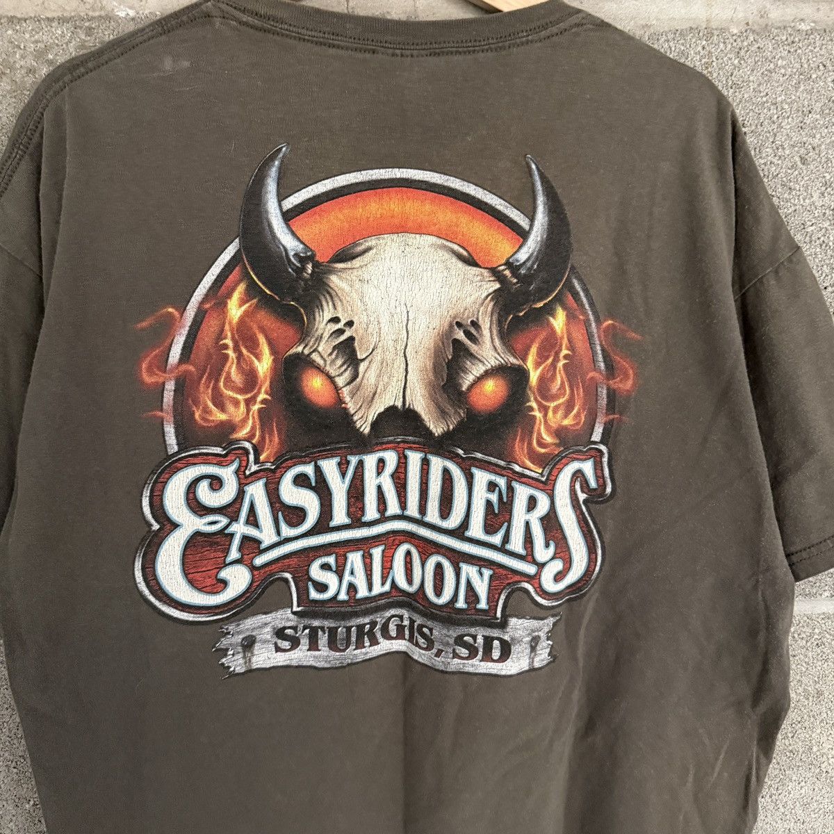 Gildan Vintage Y2K Gildan Easy Riders Biker Brown T-Shirt Mens XL Size US XL / EU 56 / 4 - 5 Thumbnail