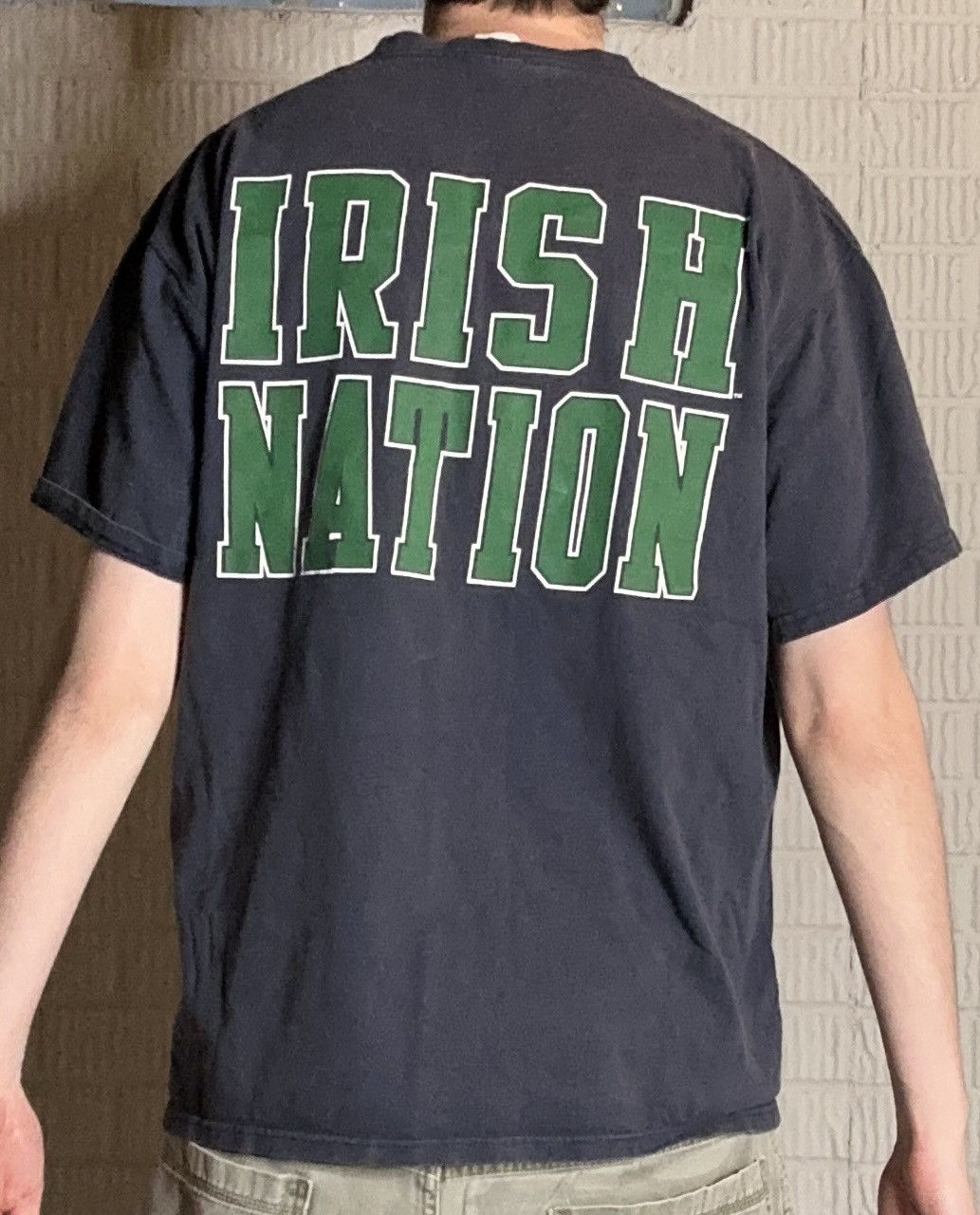 Vintage Vintage Notre Dame Fighting Irish T Shirt Size US XL / EU 56 / 4 - 2 Thumbnail