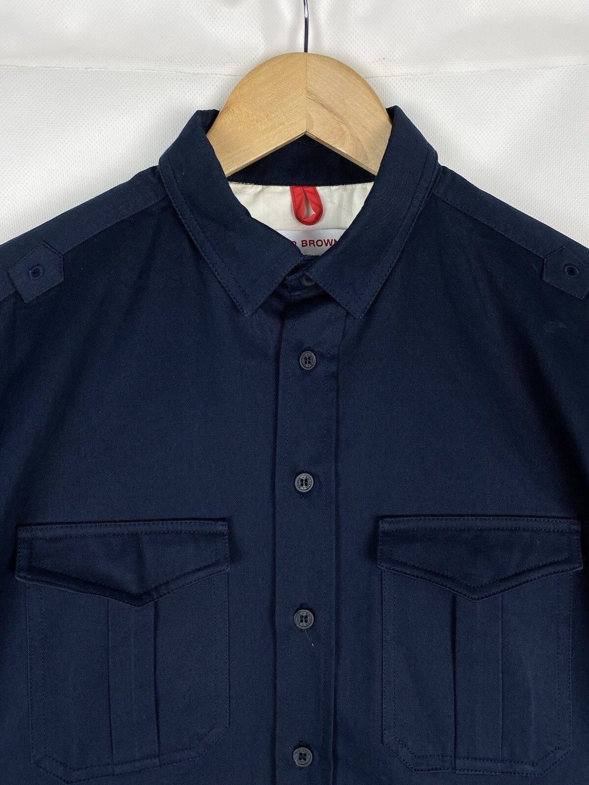 Orlebar Brown Orlebar Brown Men’s Long Sleeve Overshirt Jacket L Navy Blue Size US L / EU 52-54 / 3 - 8 Thumbnail