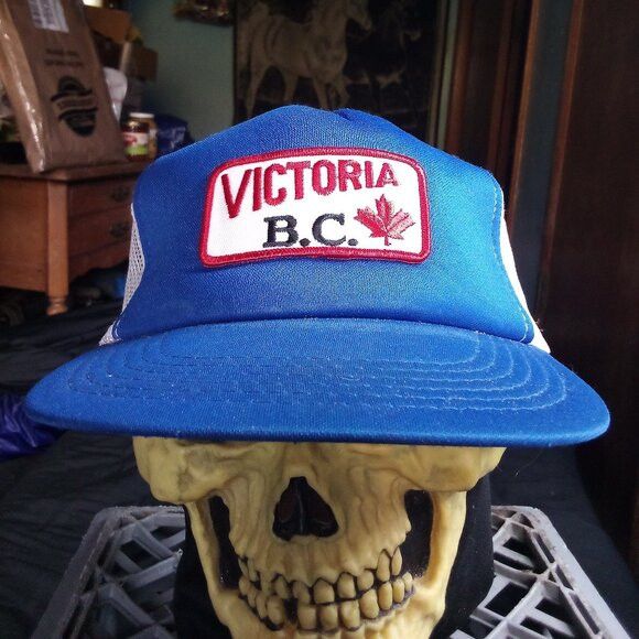 Other DS Vintage Victoria British Colombia Patch Snap Trucker Hat Size ONE SIZE - 1 Thumbnail