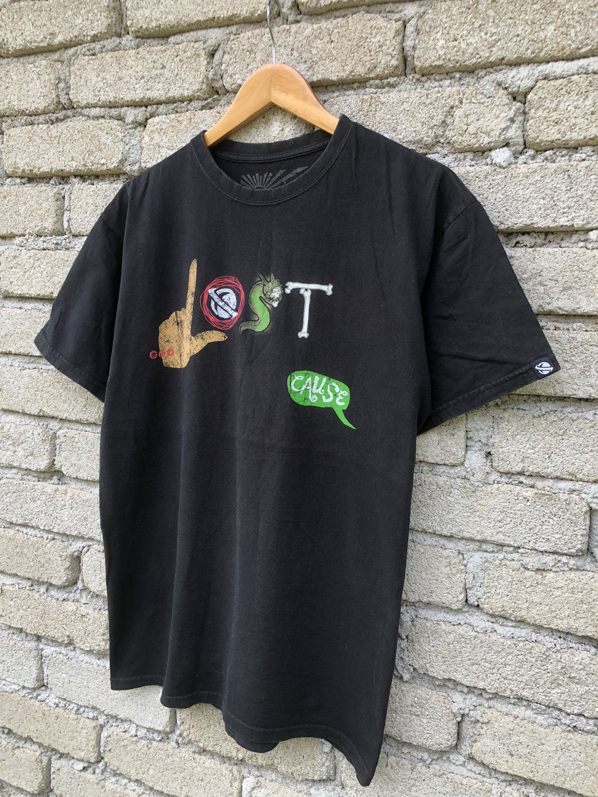 Japanese Brand LOST Skateware Ghraphic Wording Tshirt Size US L / EU 52-54 / 3 - 4 Thumbnail