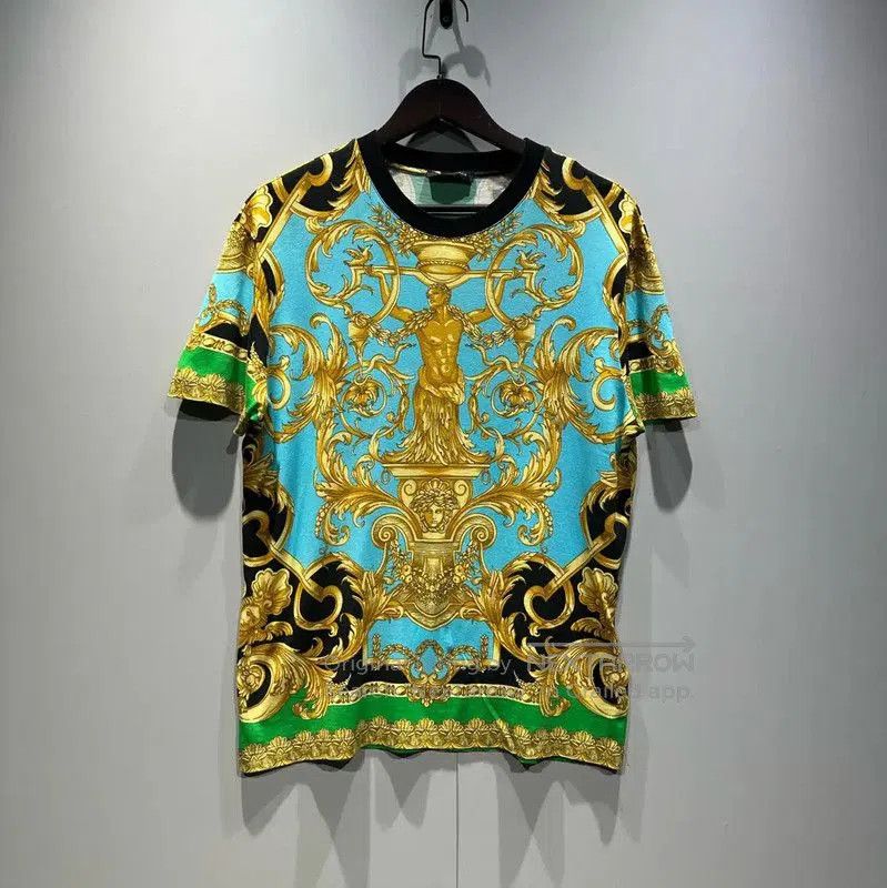 Versace Versace Green Short Sleeve Men's T-Shirt . Size US M / EU 48-50 / 2 - 1 Thumbnail