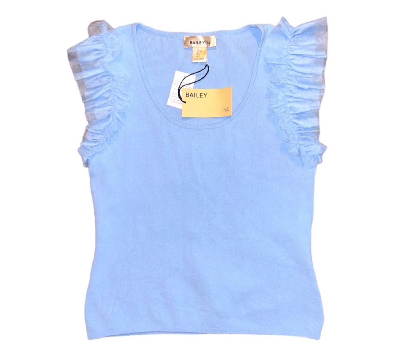 Bailey 44 Bailey 44 Luxury Sleeveless Jenna Ruffle Sleeved Blouse Size L / US 10 / IT 46 - 2 Thumbnail