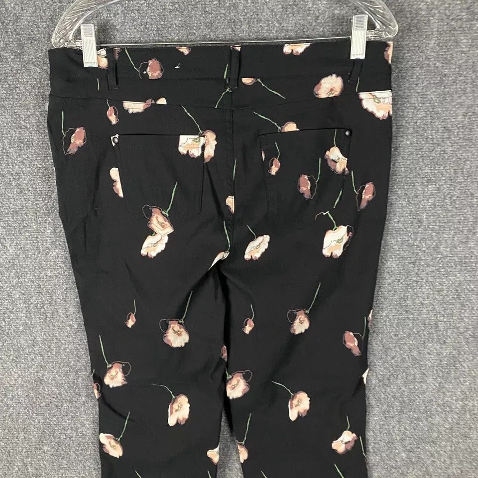 Other Jules Leopold Pants Women's Medium Stretch Floral Black M Size 32" / US 10 / IT 46 - 8 Thumbnail